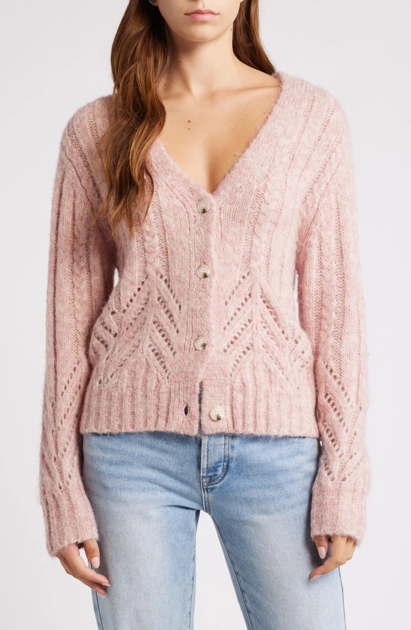 Mixed Stitch Cardigan | Nordstrom
