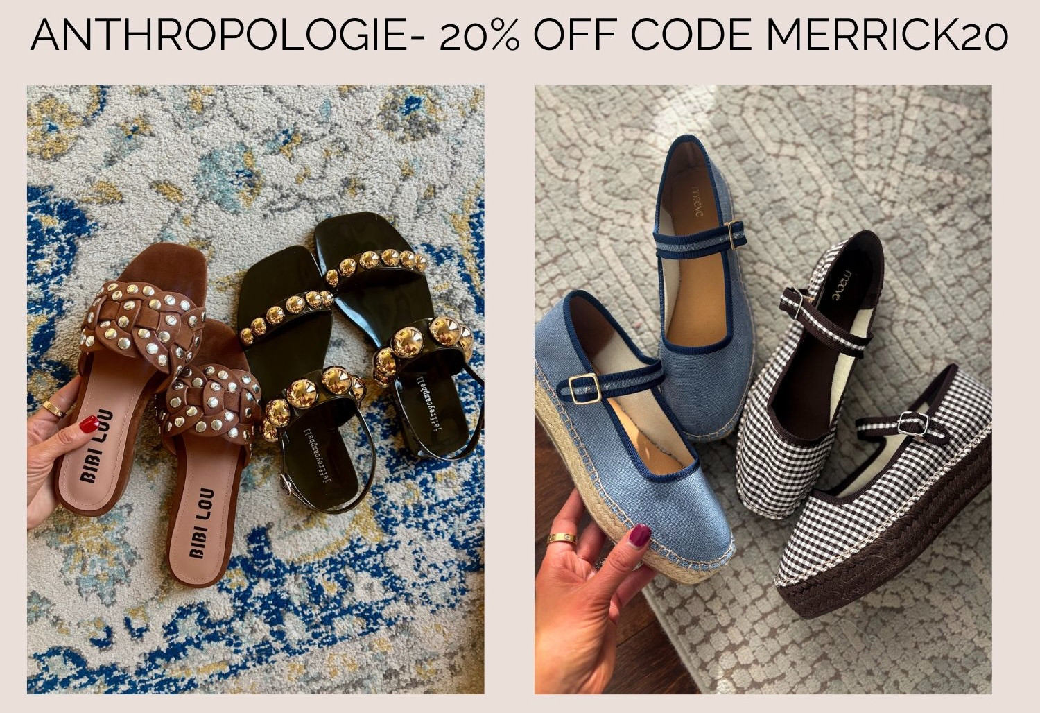  @Anthropologie 
20% off orders over $100 (clearance items excluded) with code MERRICK20 through 3/9

#LTKSaleAlert