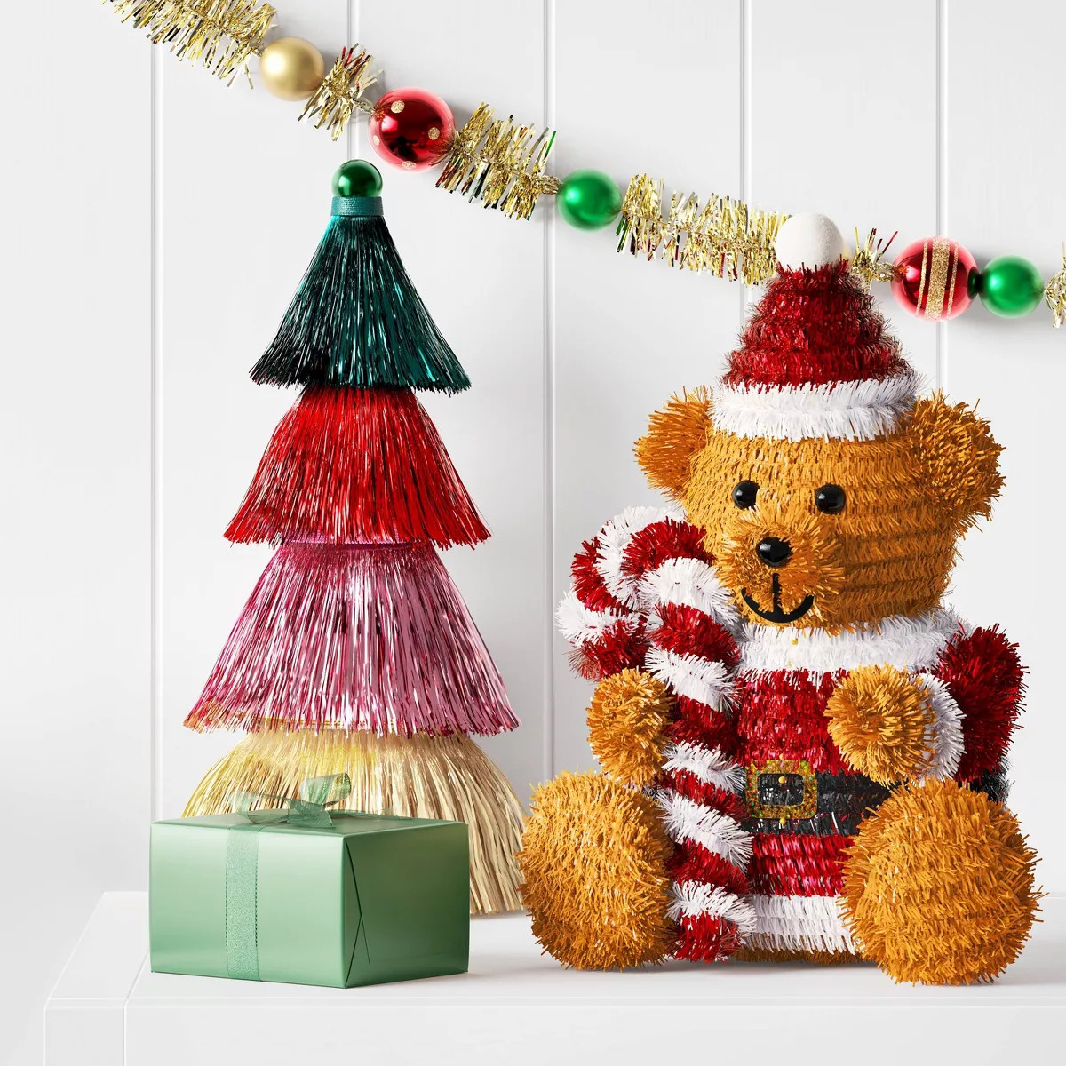 Christmas Tinsel Teddy Bear - Wondershop™ | Target
