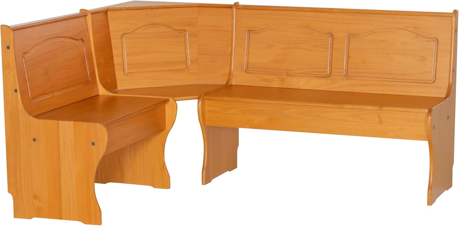 Linon Chelsea Kitchen-Nook Corner Unit, Natural | Amazon (US)
