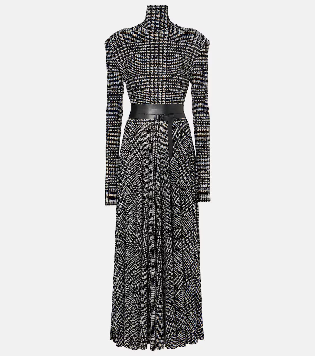 Belted checked midi dress | Mytheresa (INTL)