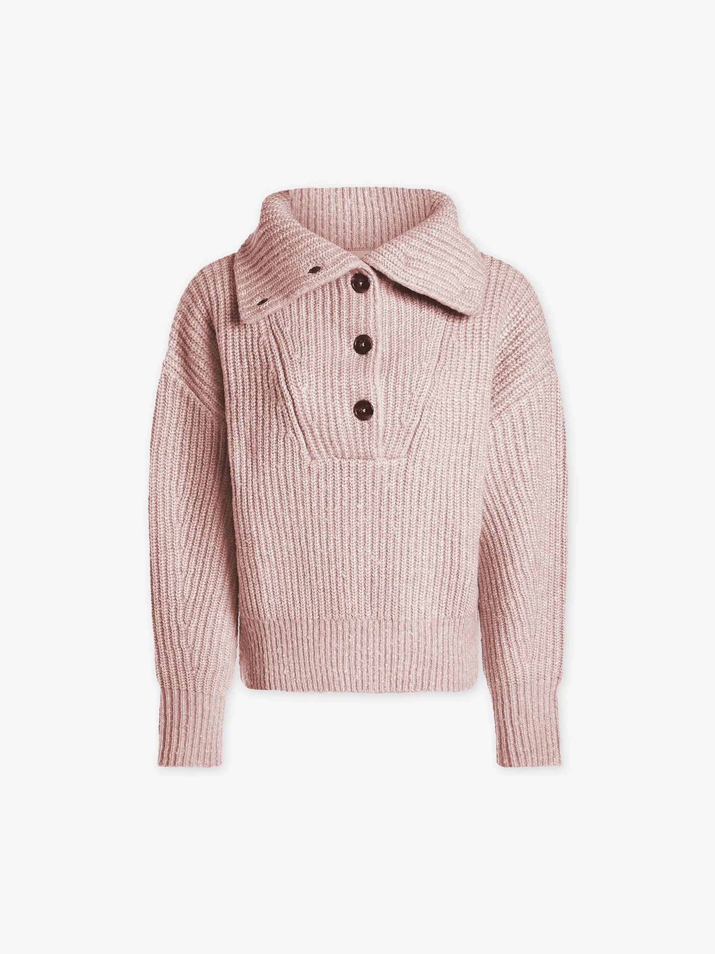 Peverel Button Placket KnitA knitted take on our bestselling Vine, this pullover is a warm and el... | Varley USA