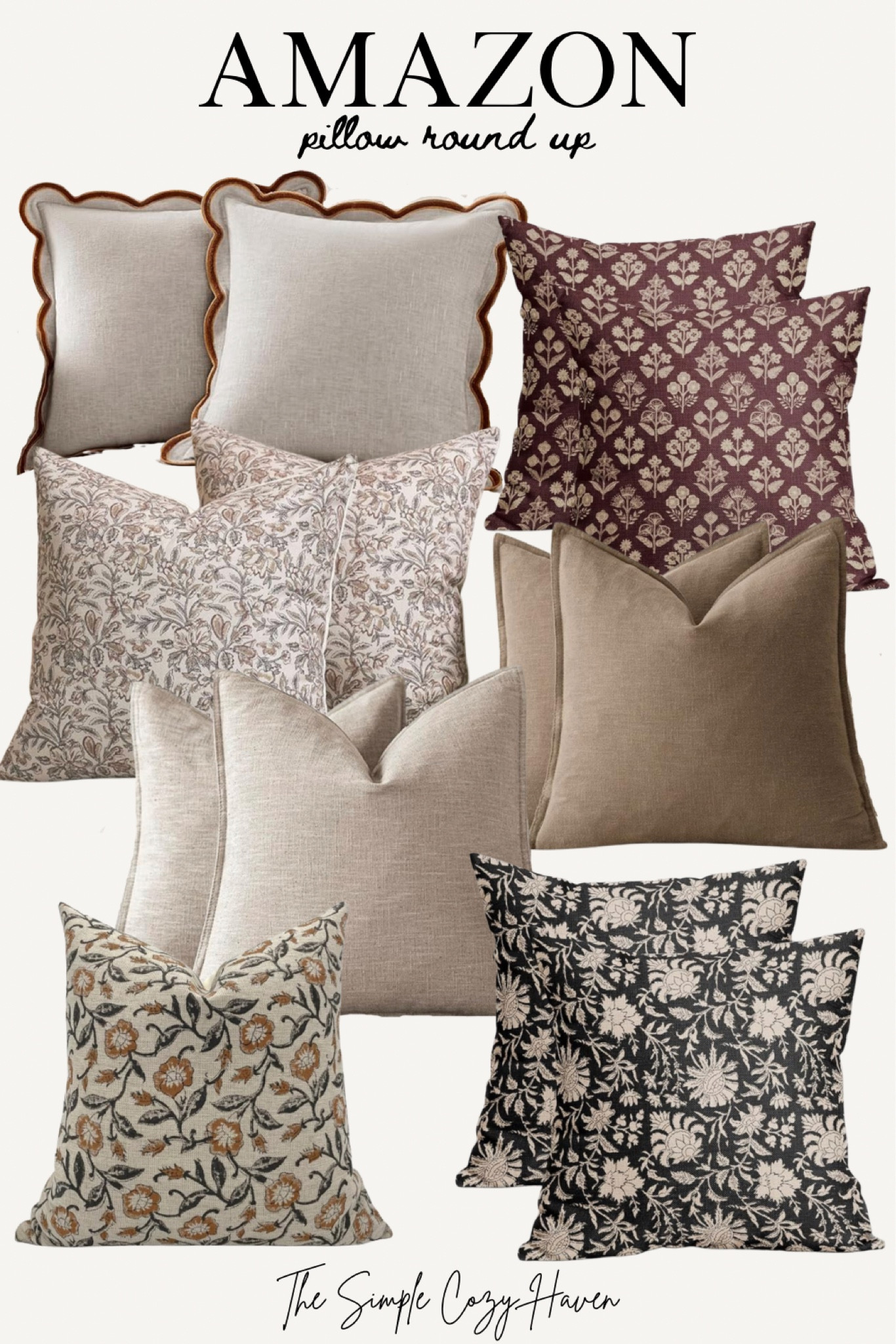 Some of my favorite throw pillow covers from Amazon! Throw pillows, layered design, home inspo, cozy layered home, home style, Nancy meyers inspired, Amazon finds

#LTKFindsUnder50 #LTKStyleTip #LTKHome