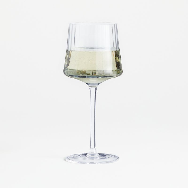 Ezra Optic White Wine Glass + Reviews | Crate & Barrel | Crate & Barrel