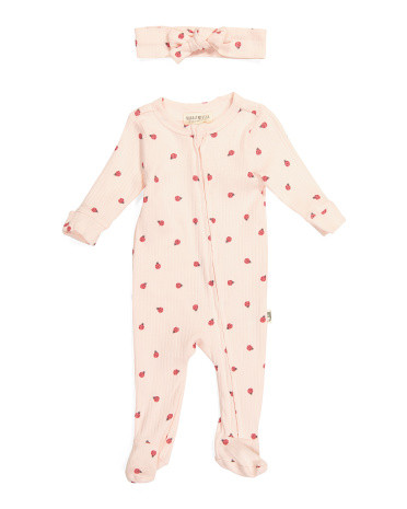 Newborn Ladybugs Coverall And Headband | TJ Maxx