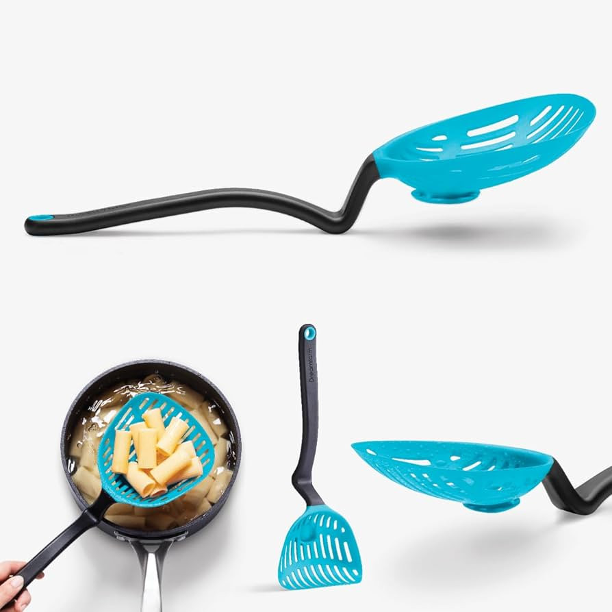 Dreamfarm Big Lestrain | Drip-Catching Sit-Up Scoop Strainer Keeps Bench Tops Mess-Free | Flexibl... | Amazon (US)