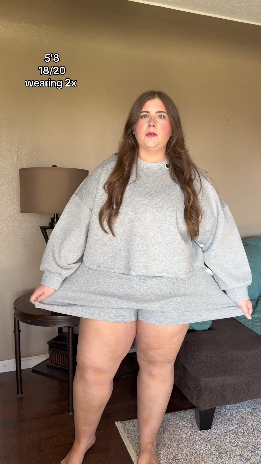 Old Navy bounce fleece set 🤍 so soft, stretchy & comfy!! wearing a 2X (I’m 5’8) — love the 5” inseam + pockets. Perfect matching set for spring/summer! 

#LTKPlusSize #LTKTall #LTKootd