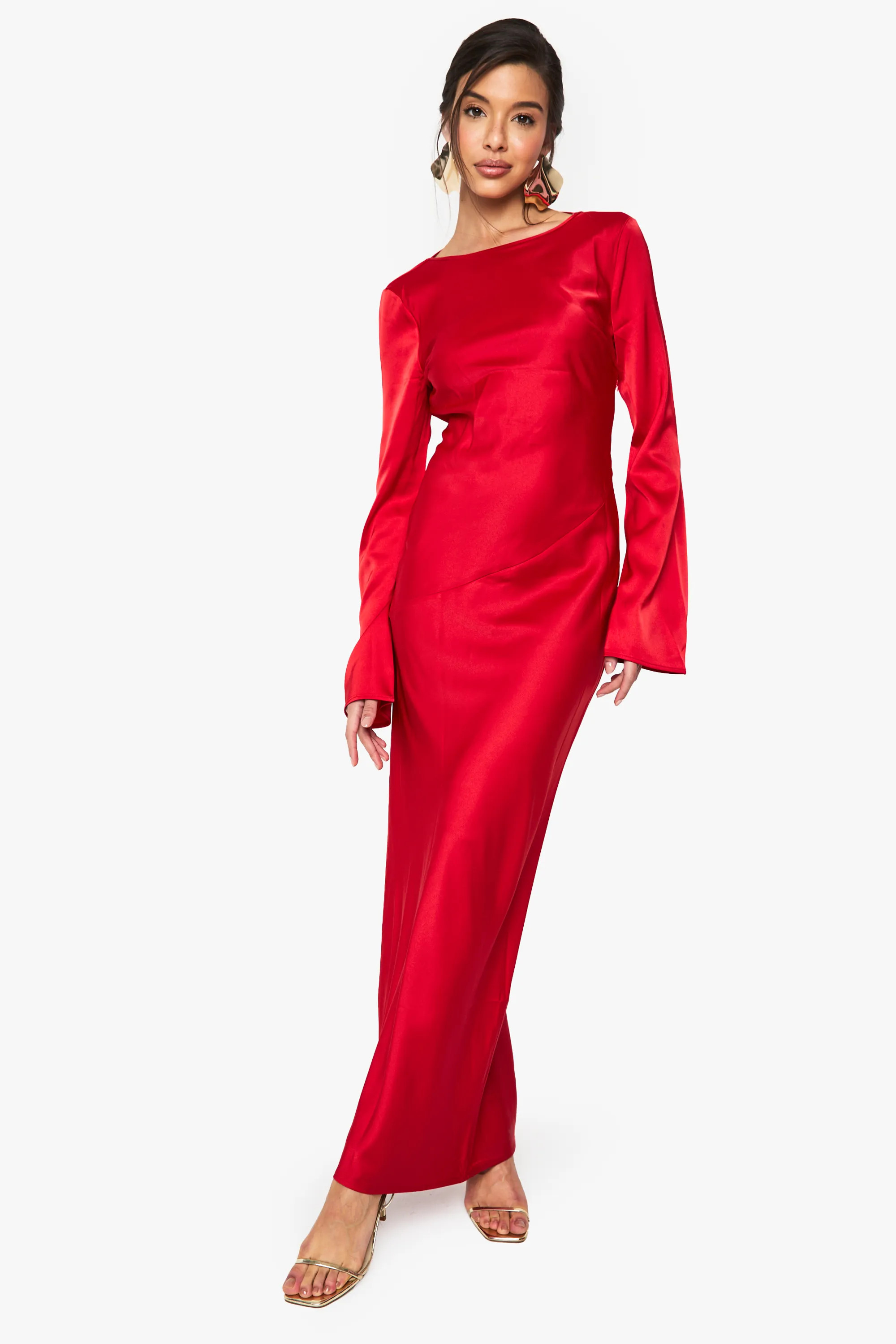 Satin Column Maxi Dress | Nasty Gal US