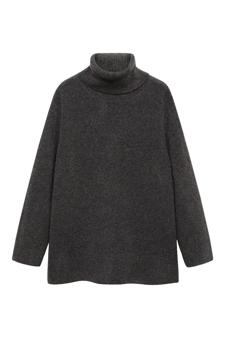 MANGO Turtleneck Sweater in Ivory White at Nordstrom, Size Medium | Nordstrom