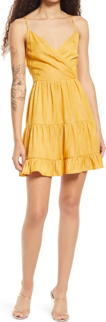 Speechless Ruffle Faux Wrap Minidress | Nordstrom | Nordstrom