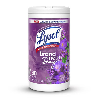 Lysol Lavender Disinfecting Wipe - 80ct | Target