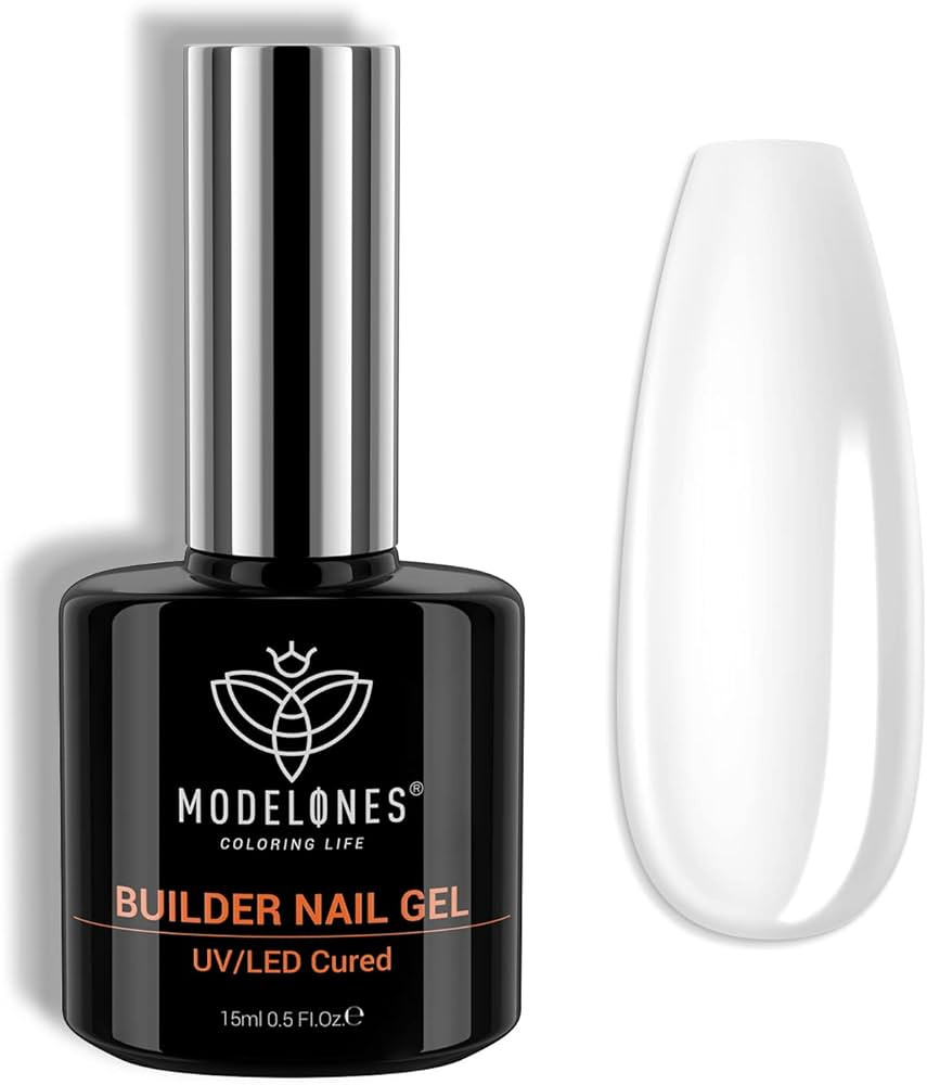 modelones Builder Nail Gel, 7-in-One Clear Gel Builder for Nail Thickening, LED Nail Lamp Cured H... | Amazon (US)