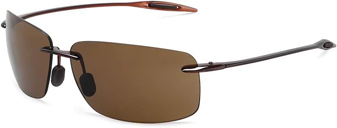 JULI Sports Sunglasses for Men Women Tr90 Rimless Frame for Running Fishing Golf Surf Driving MJ8... | Amazon (US)