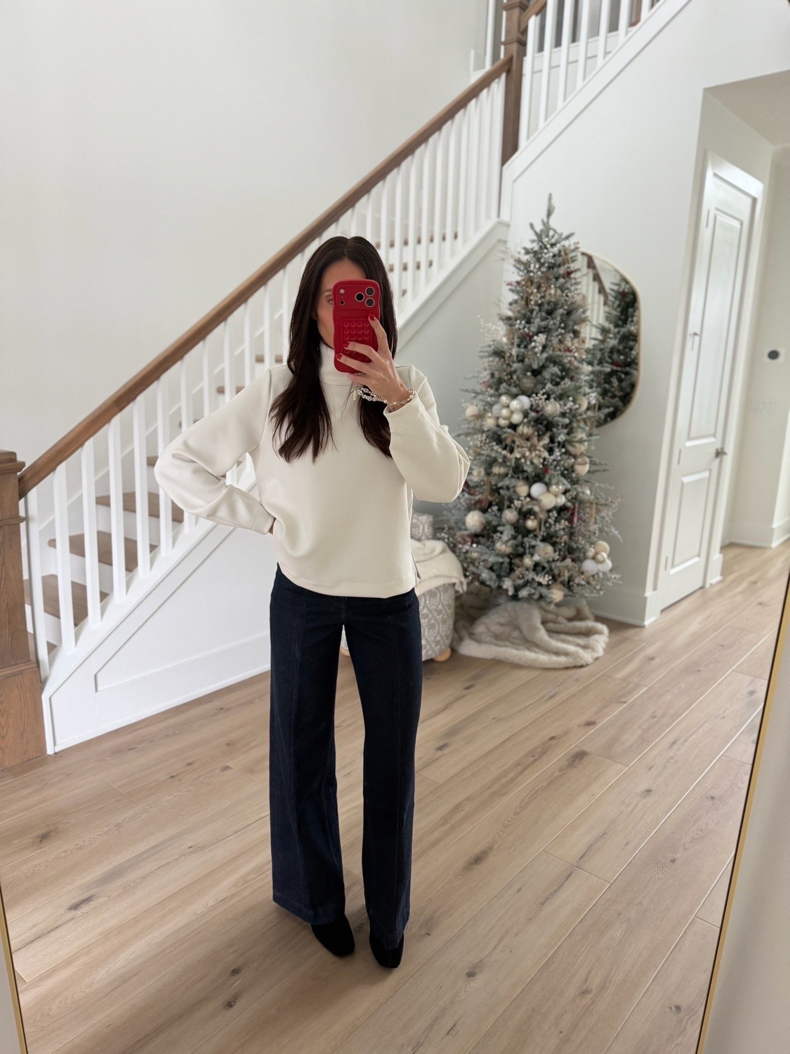Elevated casual everyday look, new luxury finds from Spanx, use code ANNAMXSPANX to save!

#LTKSeasonal #LTKOver40 #LTKootd
