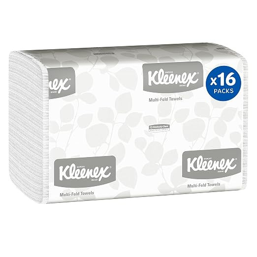 Kleenex® Multifold Paper Towels (01890), 1-Ply, 9.2" x 9.4" sheets, White, (150 Sheets/Pack, 16 ... | Amazon (US)