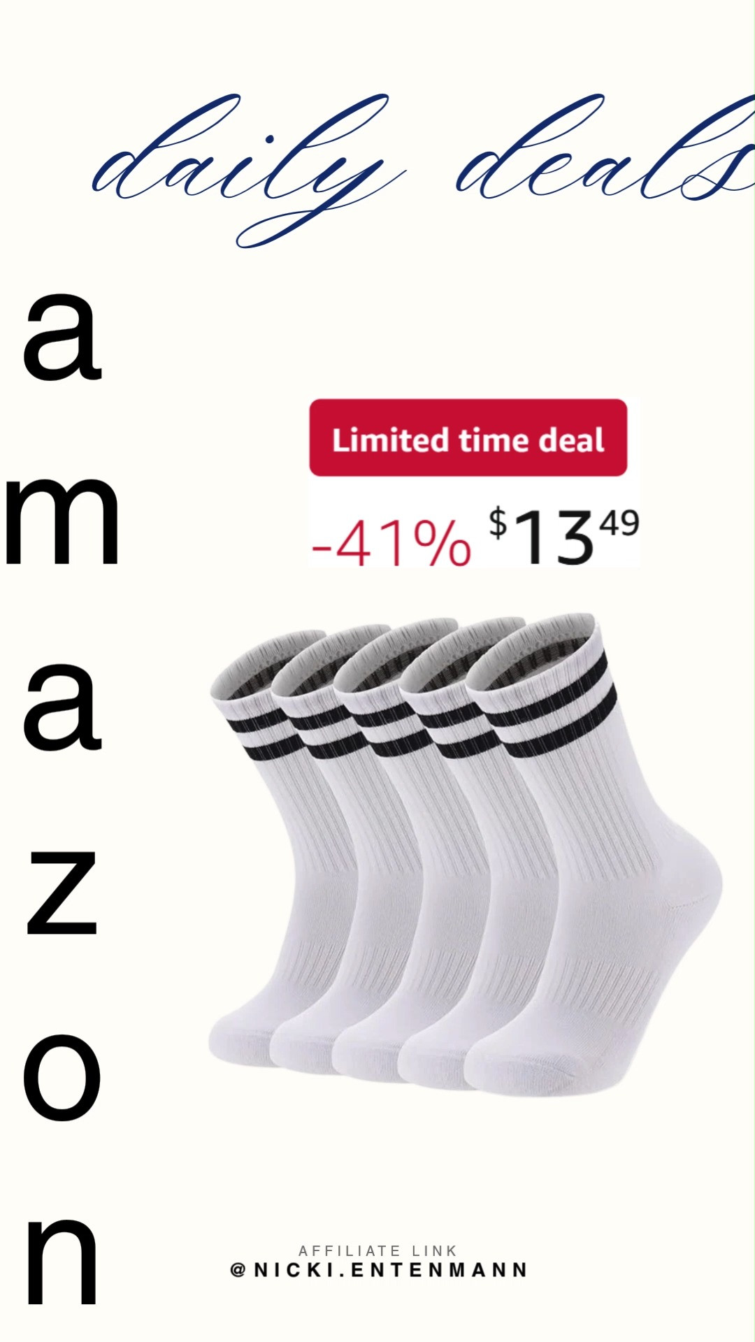 Five pairs of striped crew socks keep every step cushioned and every run colorful, blending cotton comfort with sporty energy for daily wear that feels fresh and fun 🧦🏃‍♂️🌟  

#stripedsocks #crewsocks #cottonsocks #athleticsocks #runningsocks #sportswear #fitnessgear #activewearstyle #comfortwear #sockstyle 

 #LTKootd #LTKActive #LTKSaleAlert