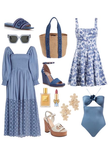 Spring new arrivals, denim sandals, Chloe straw tote spring dresses blue dresses beach vacation outfits 

#LTKfindsunder50 #LTKsalealert #LTKstyletip