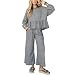 Womens Gingham 2 Piece Outfits Lounge Matching Pants Sets | Amazon (US)
