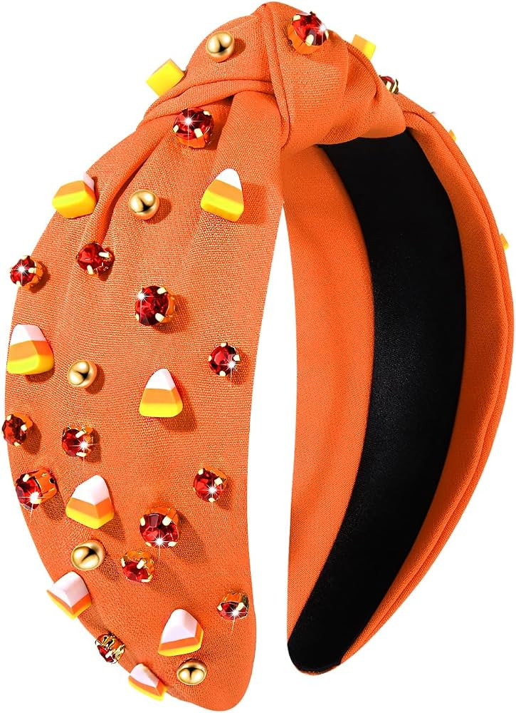 Amazon.com : CEALXHENY Halloween Headbands for Women Beaded Boo Trick or Treat Knotted Headband E... | Amazon (US)