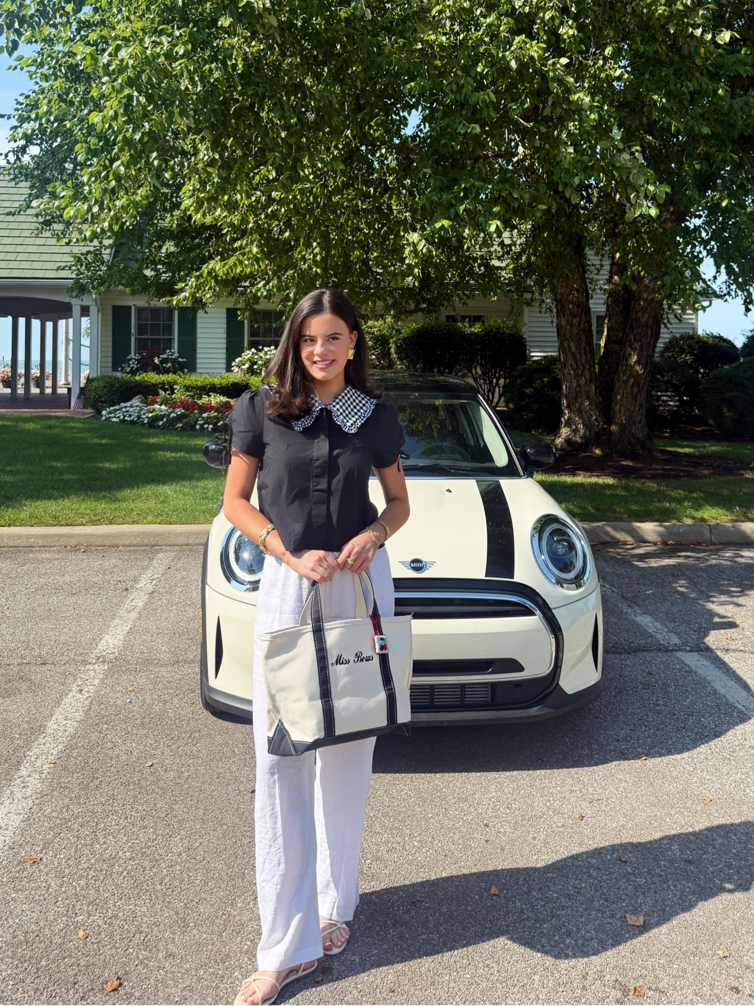 Outfit for lake living! My top is Avara and one of their new releases - a great transition piece! 