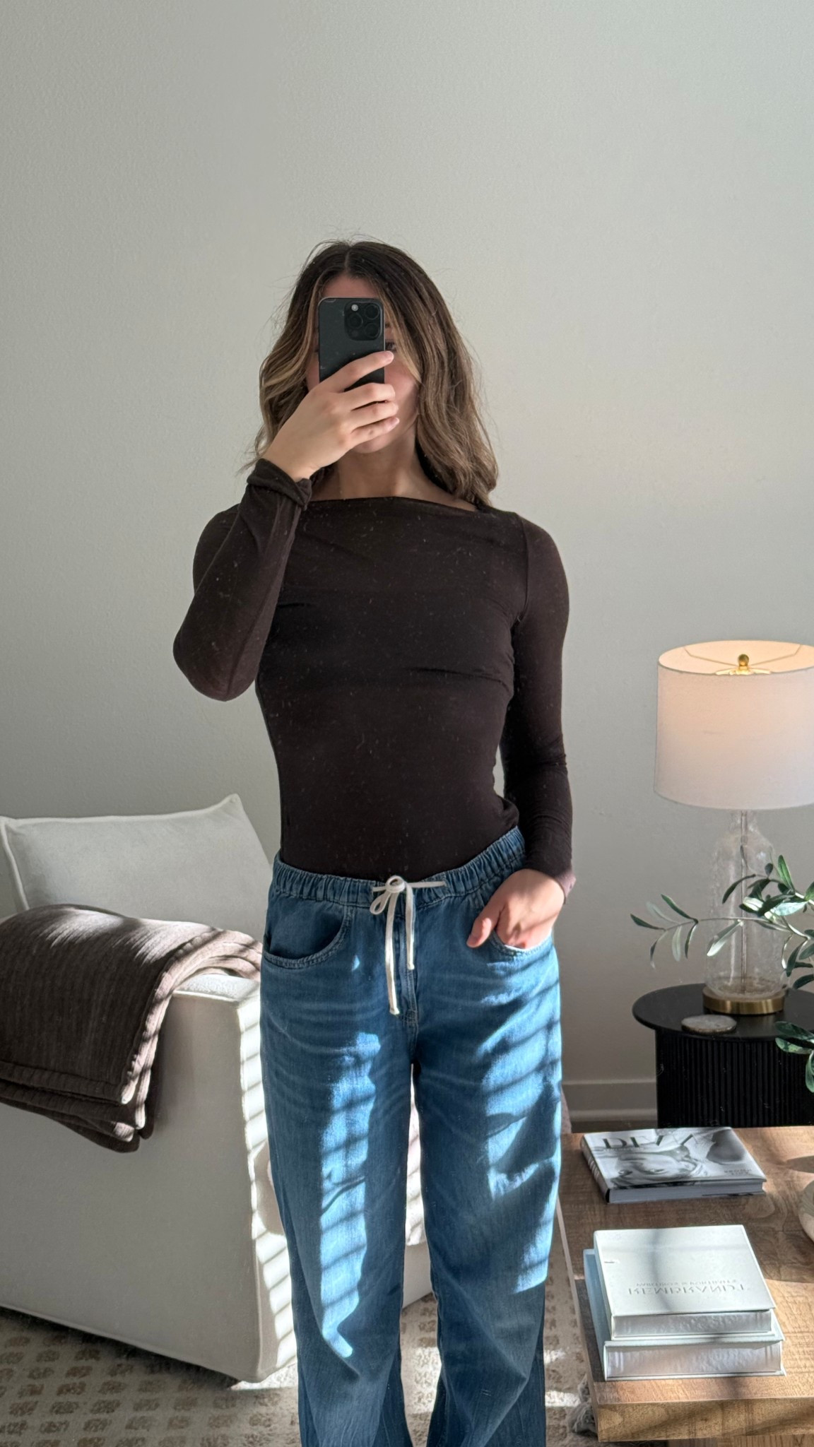 Intimissimi Boat Neck Top + Drawstring Jeans 

#LTKFallSale #LTKTall