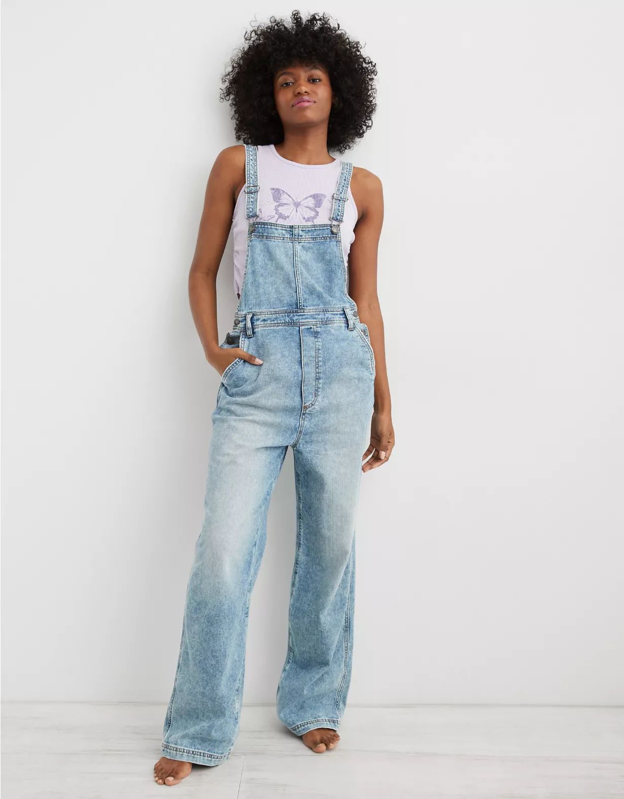 Aerie Baggy Y2K Overalls | Aerie