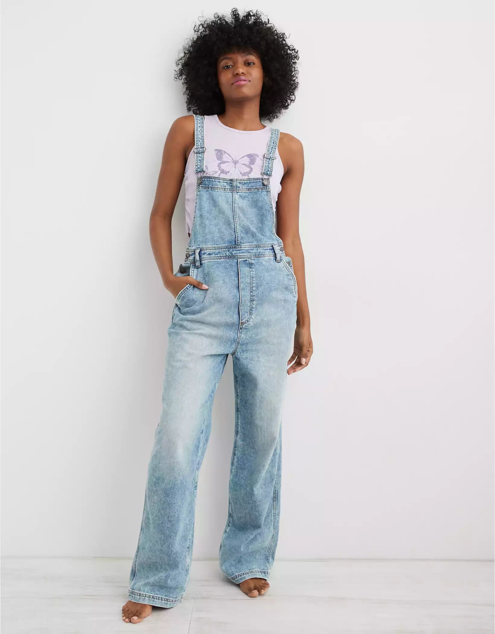 Aerie Baggy Y2K Overalls | Aerie