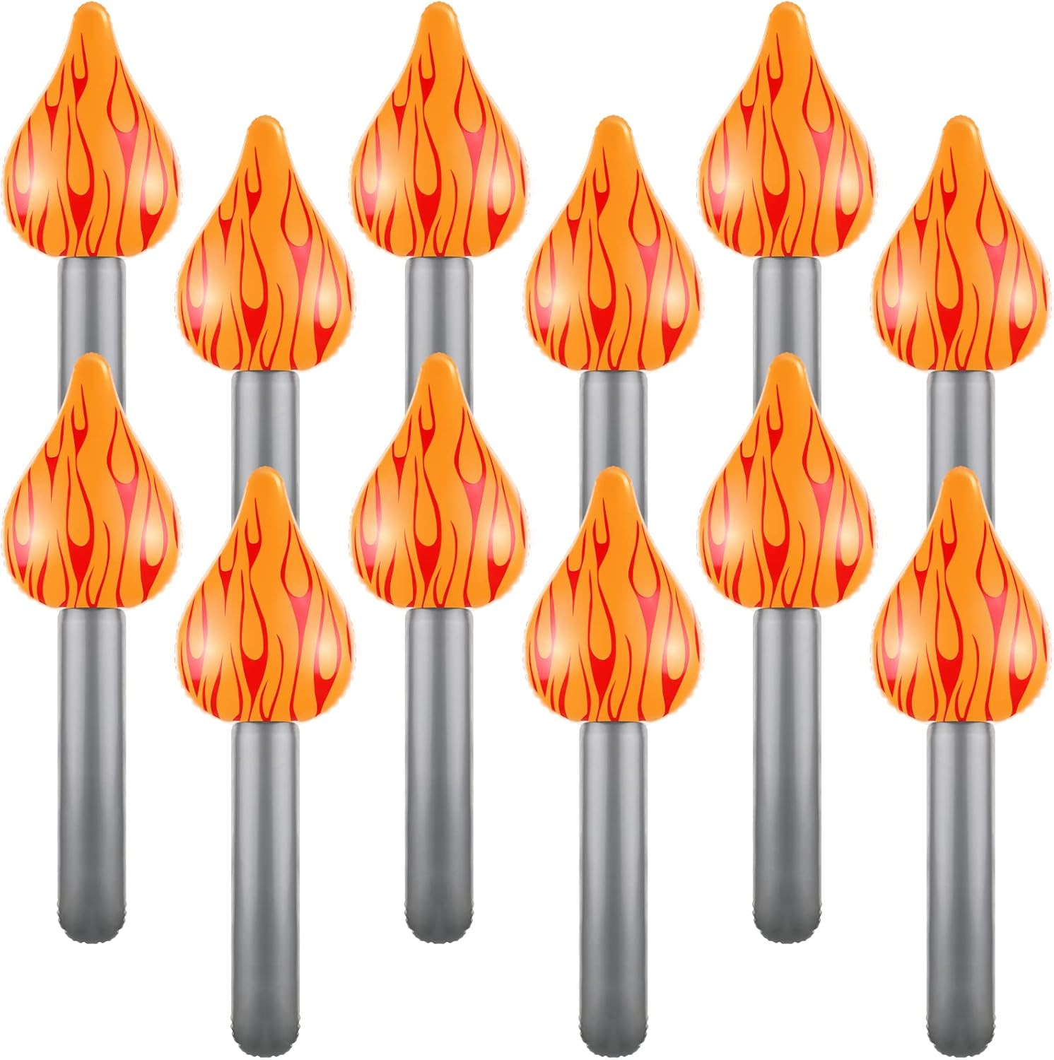 12 Pcs Inflatable Torch Fun Torch Inflates for Olympic Games Fake Olympic Torch Plastic Olympic D... | Amazon (US)