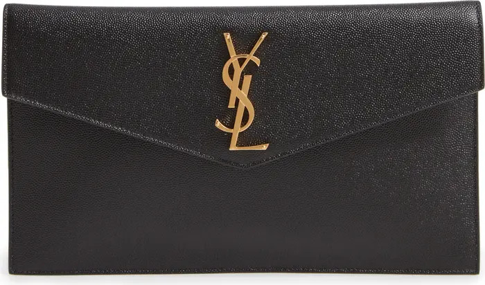 Uptown Calfskin Leather Envelope Clutch | Nordstrom