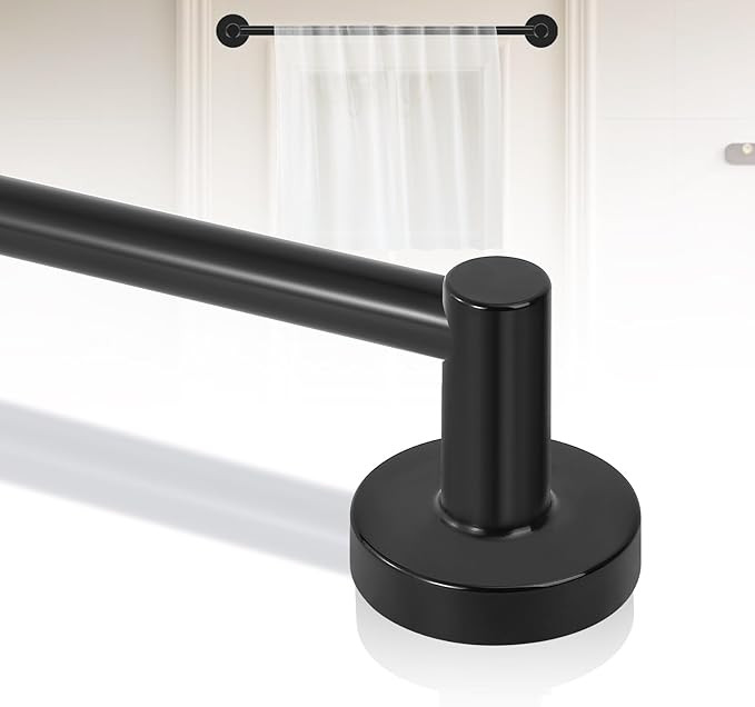 Black Magnetic Curtain Rod for Door:Magnet Curtain Rods for Classroom Whiteboard,Small Adjustable... | Amazon (US)