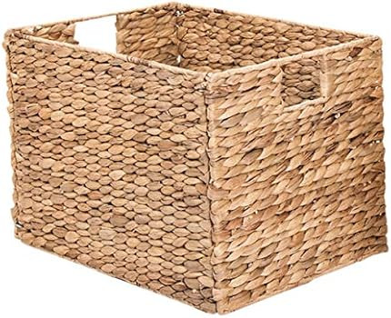 Westerly 2 Decorative Hand-Woven Small Water Hyacinth Wicker Storage Basket, 16x11x11 Perfect for Sh | Amazon (US)