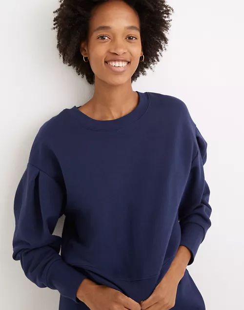 Marled Pleat-Sleeve Sweatshirt | Madewell
