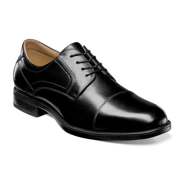 Men's Florsheim Midtown Cap Toe Dress Shoes Regular 8.5 Black | Scheels Sports