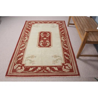 Antique Turkish Wool Rug For Enhancing Your Living Room Ambiance With Vintage Decor Appeal | Wayfair North America