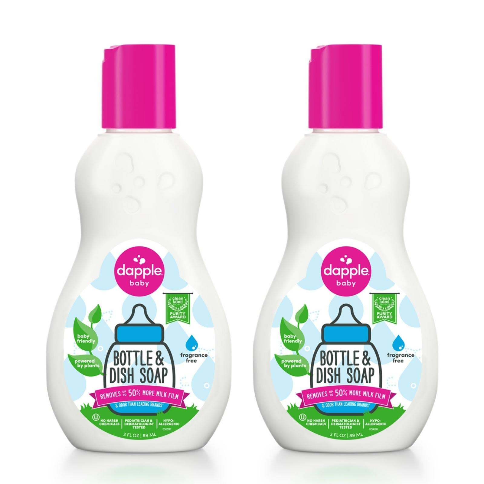 Dapple Baby Bottle Soap, Hypoallergenic Dish Soap for Baby Bottles, Powered by Plants, Travel Siz... | Amazon (US)