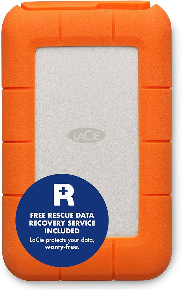 LaCie Rugged USB-C 2TB, Draagbare Externe Harde Schijf, PC Mac iPad & iPhone, Data Rescue Service... | Amazon (UK)