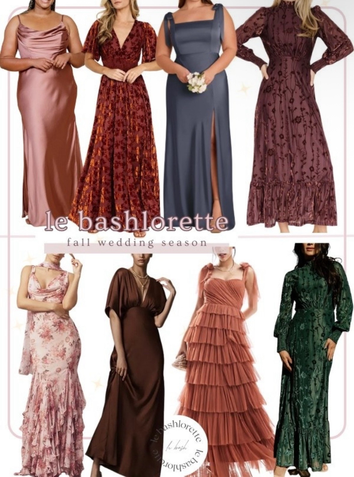 Fall Wedding szn ‘fit
Season Wedding Looks

High || Low Budget Finds
#lebash
#lebashlorette
#bridesmaidsdress
#fallwedding

Follow my LTK @le_BASHlorette on the @shop.LTK app to view this post and get my exclusive app-only content!

#liketkit #LTKMidsize #LTKStyleTip #LTKWedding
@shop.ltk
https://liketk.it/5lmvb