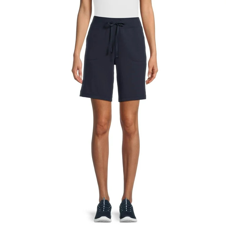 Athletic Works Women's French Terry Cloth Bermuda Shorts, Sizes XS-4X | Walmart (US)