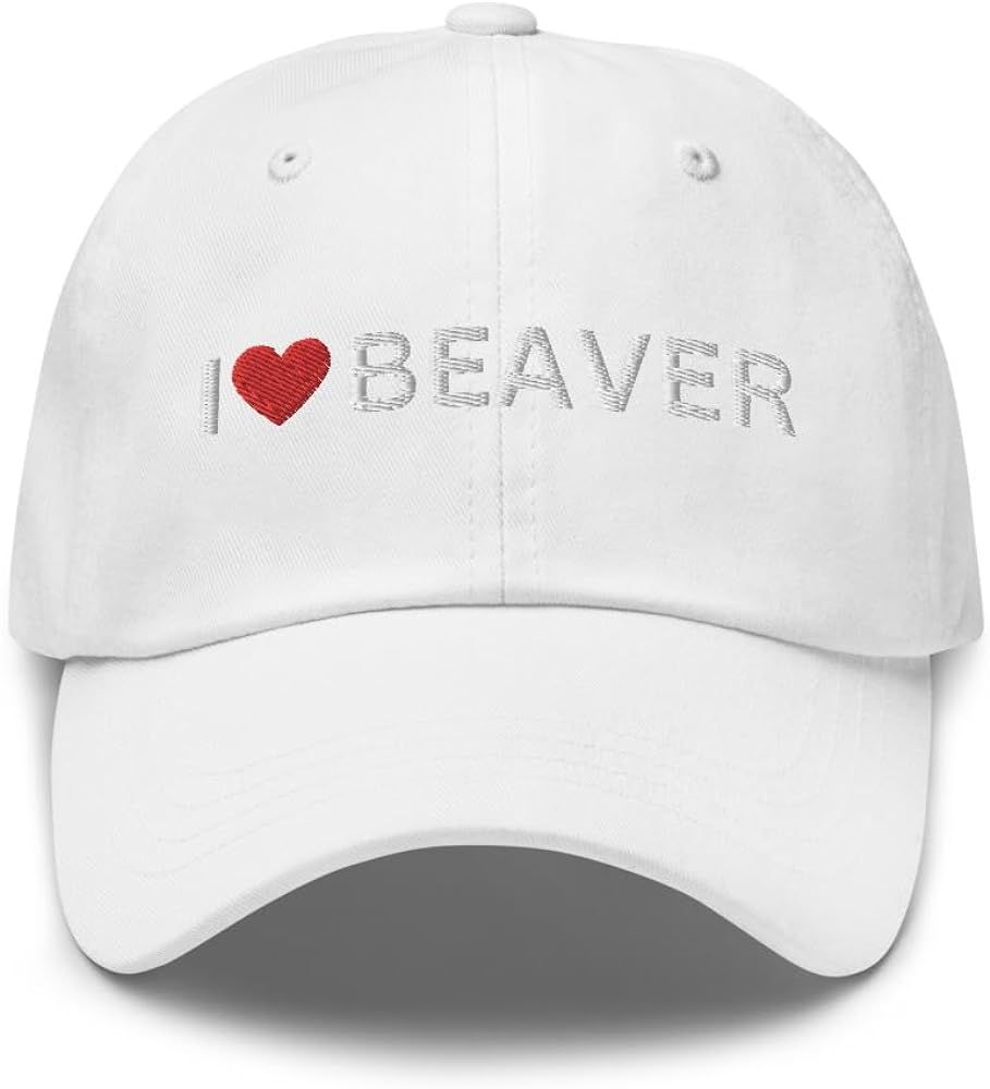I Love Beaver - Embroidered Dad Hat, I Heart Beaver, Offensive Gifts for Men, Funny Gifts for Men... | Amazon (US)