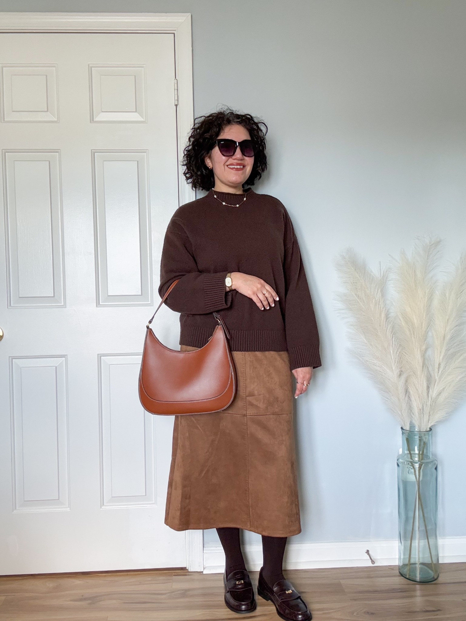 Monochrome brown outfit, winter outfit 

#LTKootd #LTKOver40