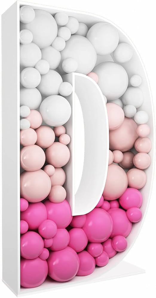 3FT Tall Mosaic Balloon Frame Letters Big Marquee Light Up Letters DIY Kit for Birthday Party Wed... | Amazon (US)