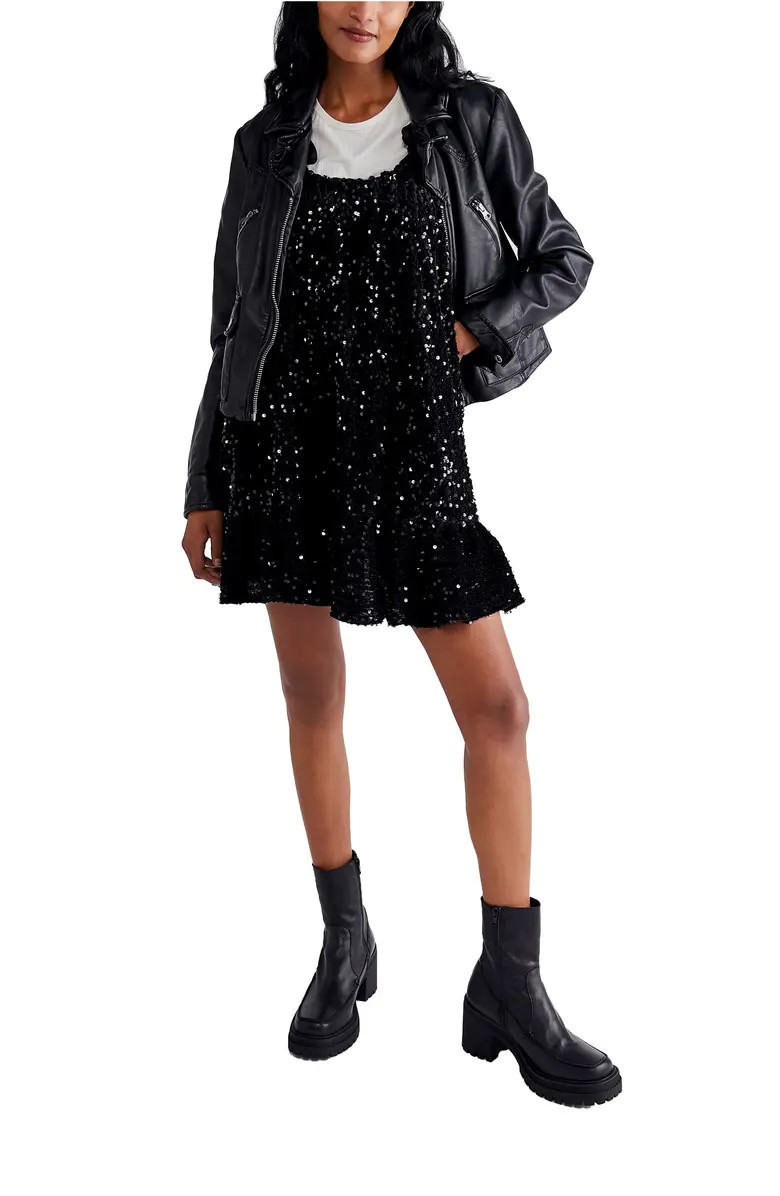 Free People Nova Convertible Strap Sequin Minidress | Nordstrom | Nordstrom Canada