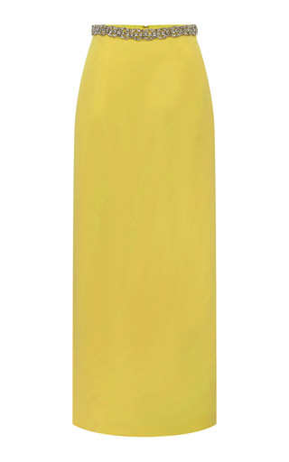 Kyra Embellished Satin Maxi Skirt | Moda Operandi (Global)