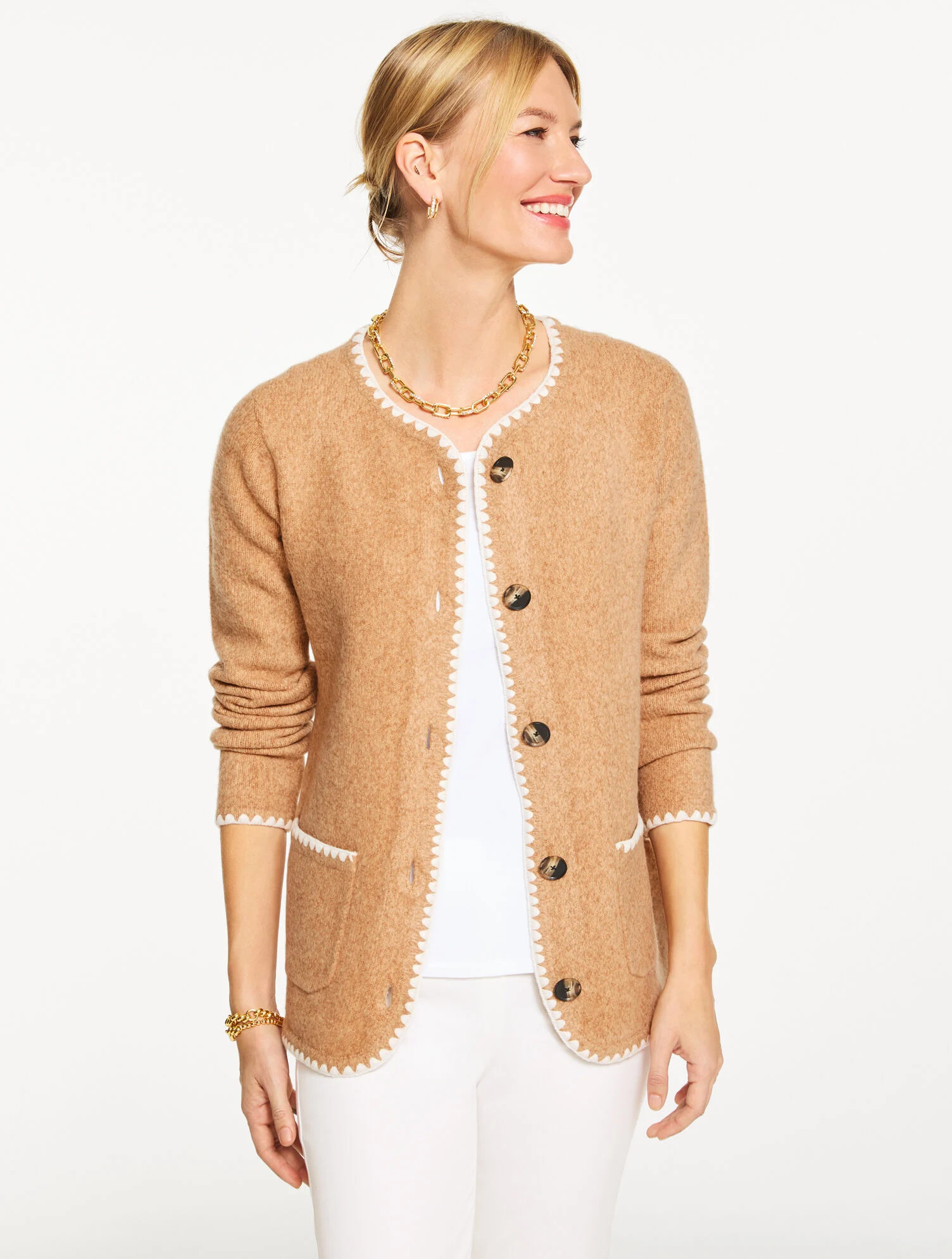 Crewneck Cardigan | Talbots