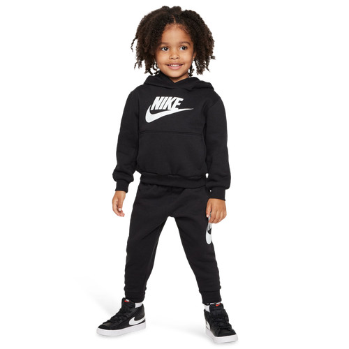 Boys Nike Nike NSW Club Fleece Set - Boys' Toddler Black/Black Size 3T | Kids Foot Locker (US)