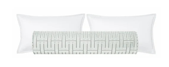 The Bolster : Grecian Cut Velvet // Spa Blue  cut velvet   | Etsy | Etsy (US)