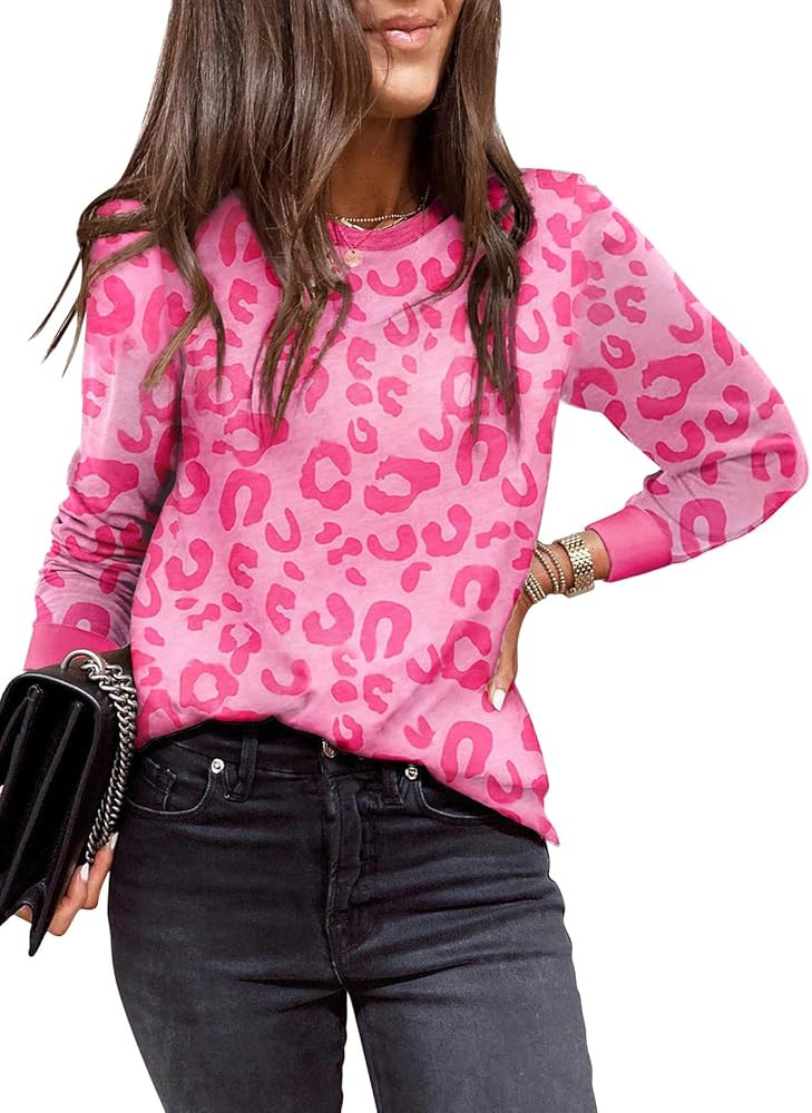 Pink Leopard Top | Amazon (US)