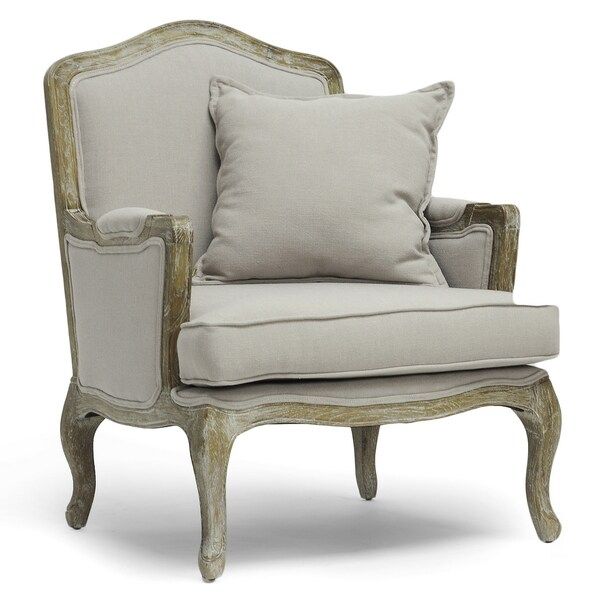 Baxton Studio Constanza Antiqued French Accent Arm Chair | Bed Bath & Beyond
