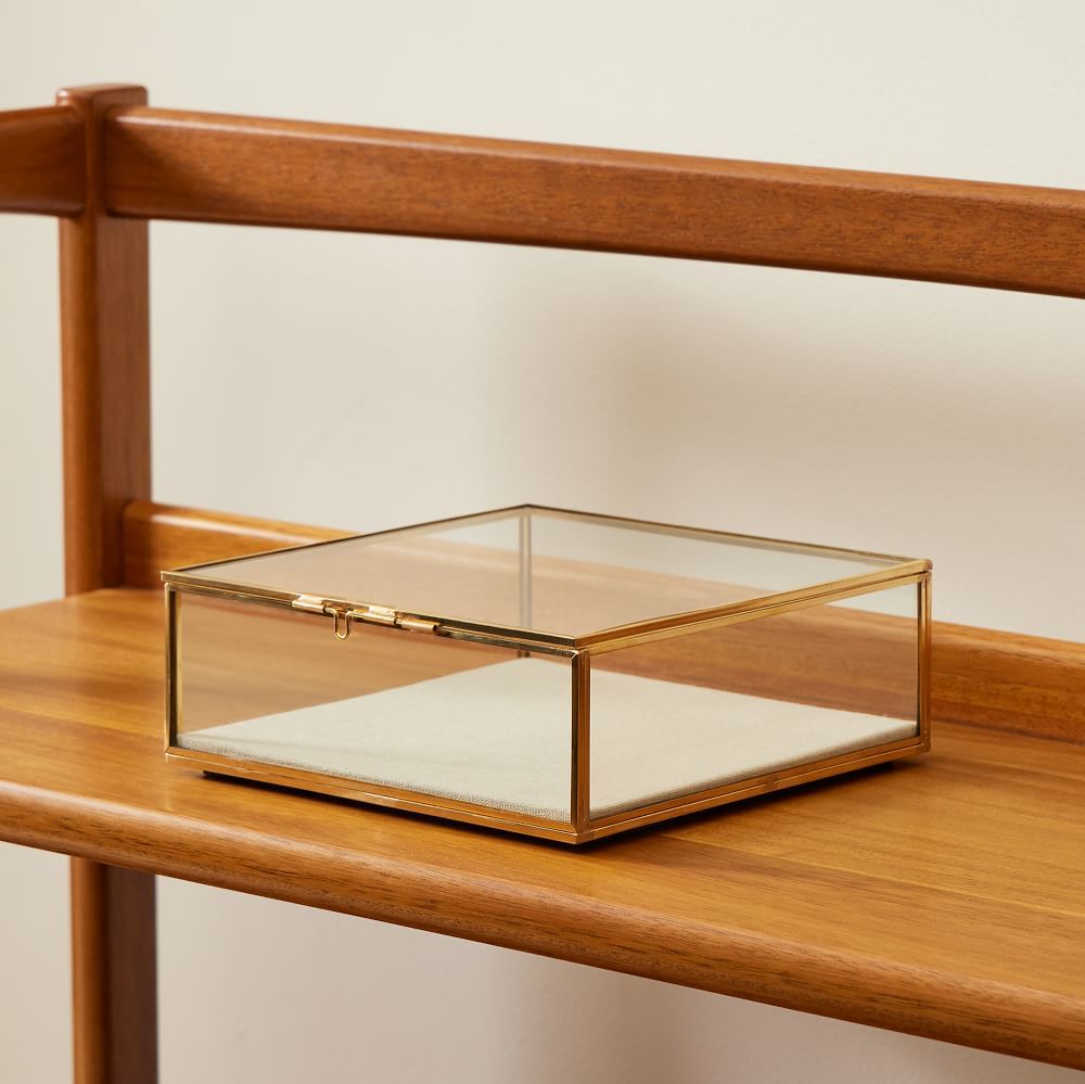 Terrace Golden Glass Shadow Boxes | West Elm (US)