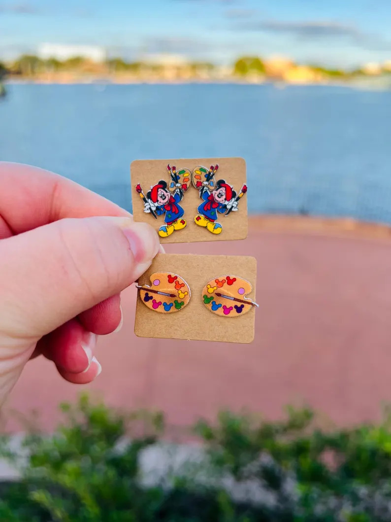 Festival of the Arts Earrings/epcot Shirt/farts/festival of the Arts Shirt/art Palette Mickey/stu... | Etsy (US)